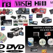 video kasetinden dvd ye çekilir