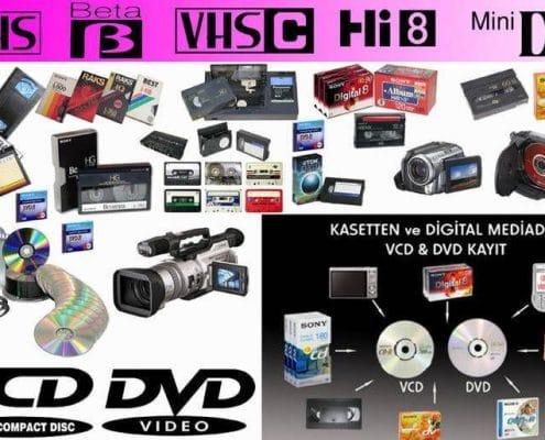 video kasetinden dvd ye çekilir
