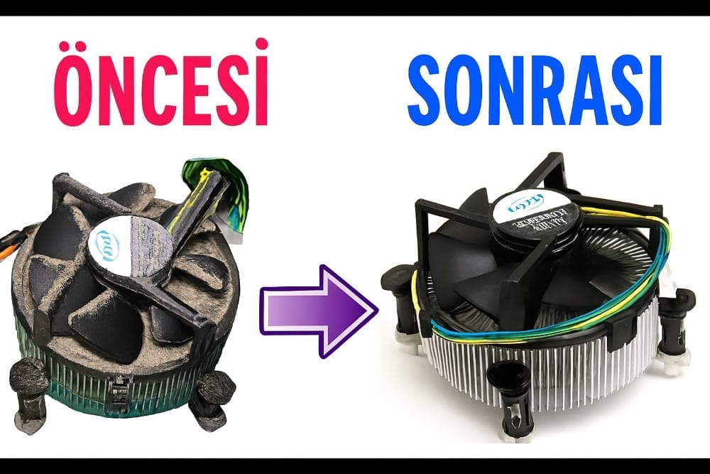 masaüstü pc fan iç temizliği
